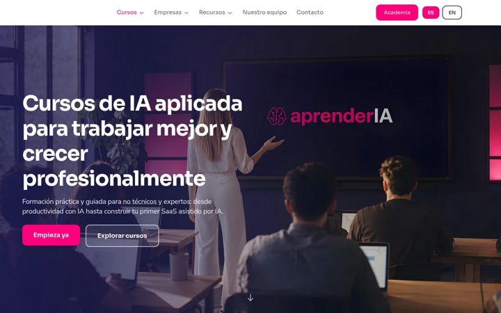 Screenshot of aprenderia.es