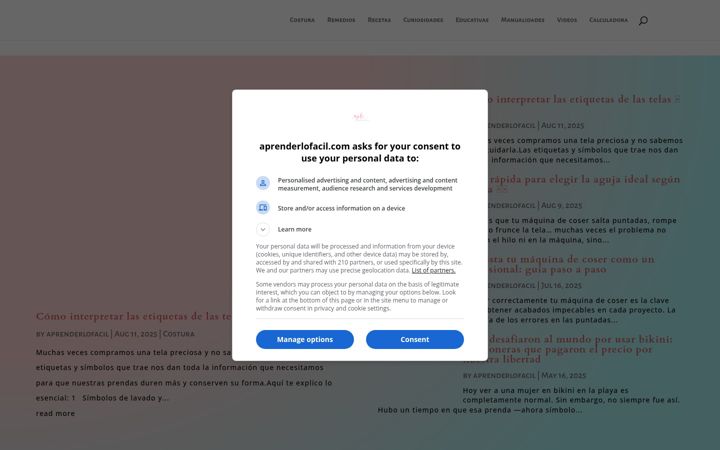 Screenshot of aprenderlofacil.com