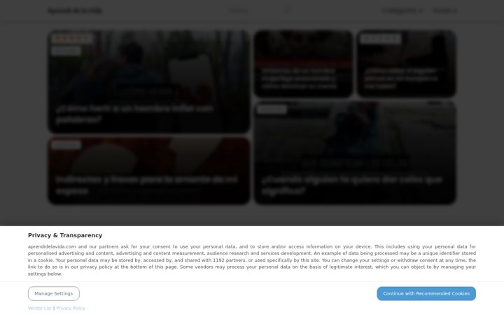 Captură de ecran a aprendidelavida.com
