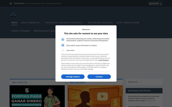 Screenshot von aprendiendo-wp.com