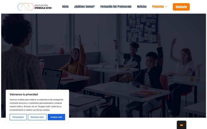 Kuvakaappaus sivustosta aprendizajeactivo.es