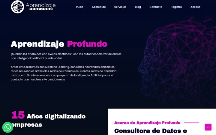 Screenshot of aprendizajeprofundo.es