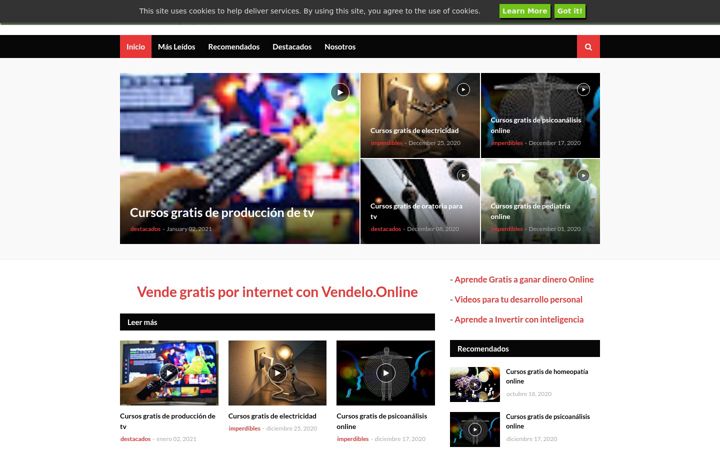 Screenshot of aprendo.click