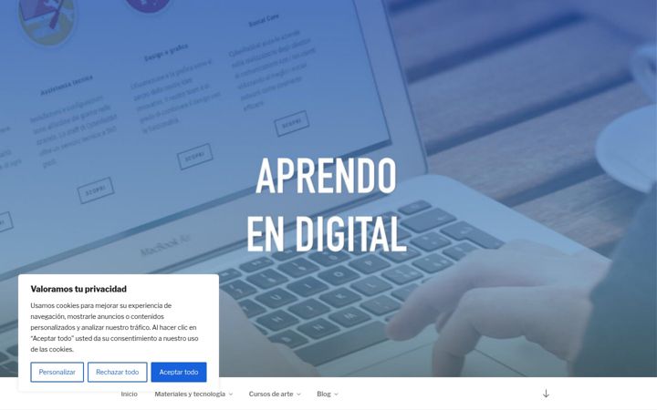 Screenshot von aprendoendigital.com