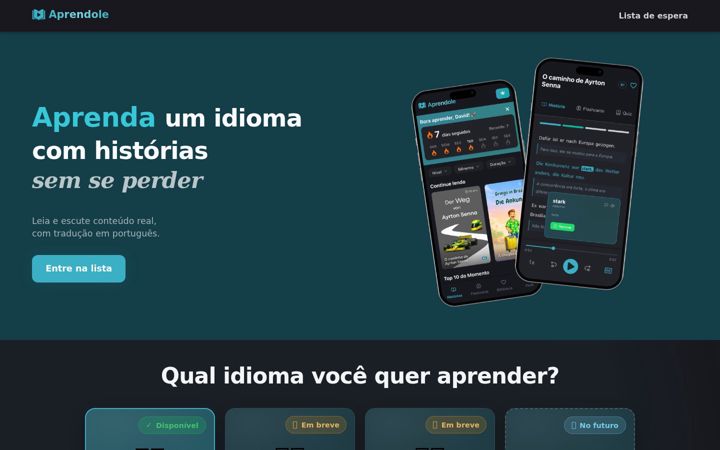 Screenshot von aprendole.com