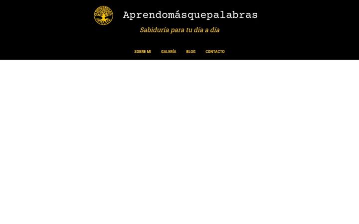 Screenshot of aprendomasquepalabras.com