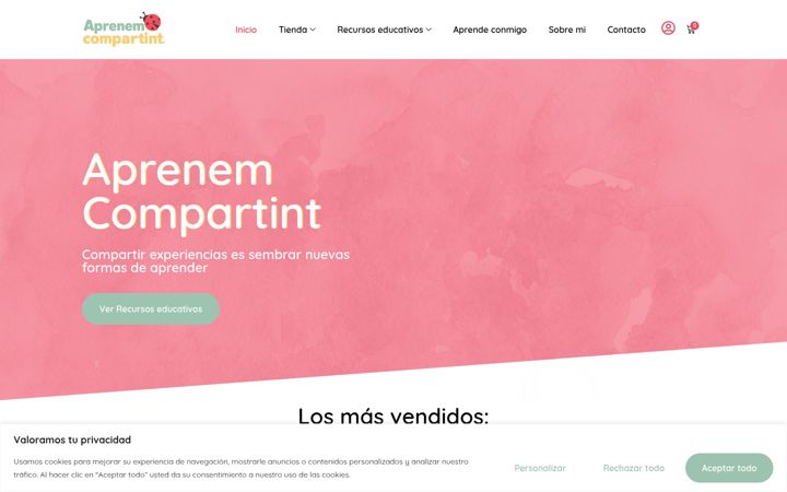 Screenshot of aprenemcompartint.com