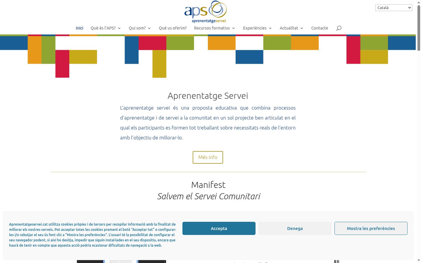 Capture d'écran de la bannière de consentement affichée avant toute interaction