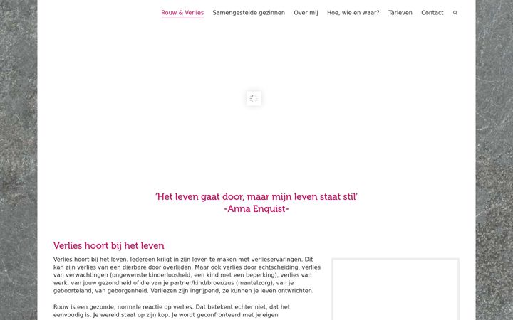 Snímek obrazovky apres-rouwenverlies.nl