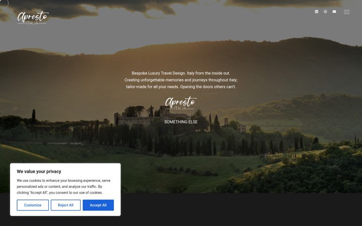 Screenshot of aprestoitalia.com