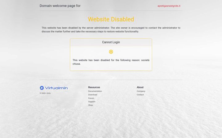 Screenshot of apretigasnextgrids.it