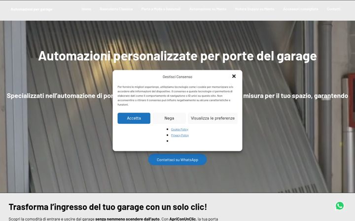 Screenshot of apriconunclic.it