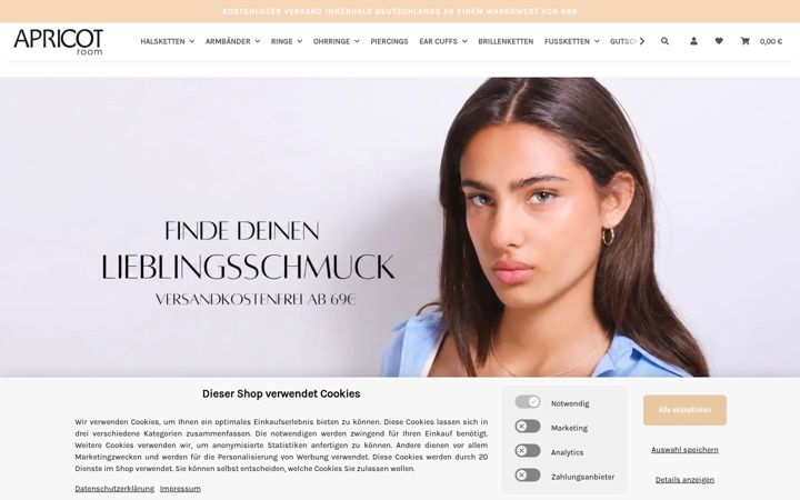 Képernyőkép: apricotroom.de