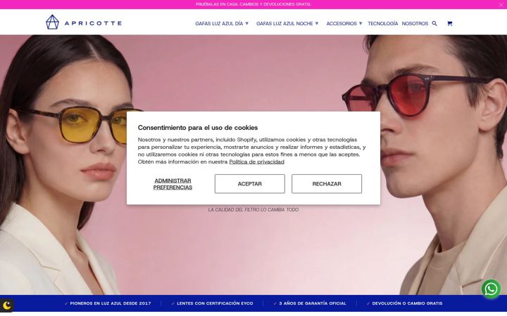 Screenshot of apricotte.com