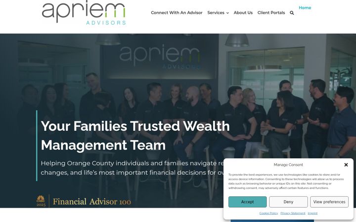 Skærmbillede af apriem.com