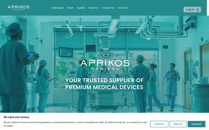 Skærmbillede af aprikosmedical.com