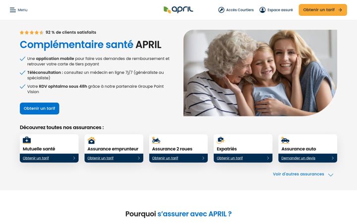 Screenshot of april.fr