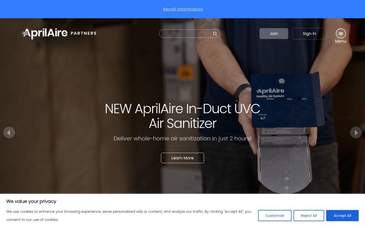 Screenshot ta' aprilairepartners.com