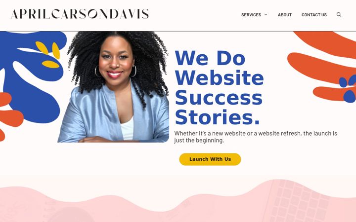 Screenshot of aprilcarsondavis.com