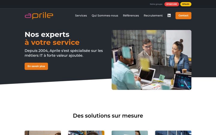 Screenshot of aprile.fr