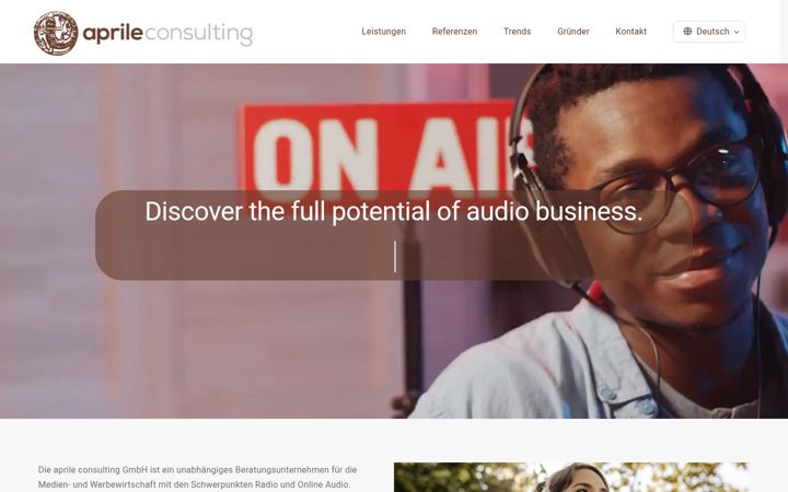 Screenshot of aprileconsulting.com