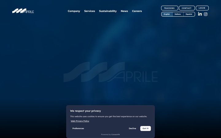 Screenshot ta' aprilenet.com