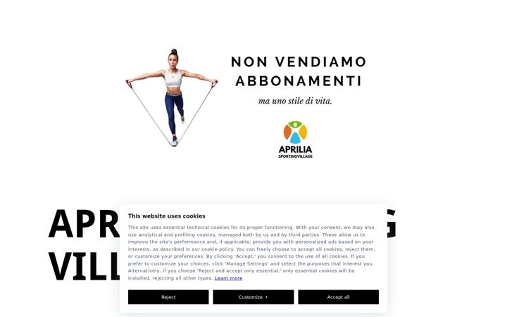 Screenshot of apriliasportingvillage.it