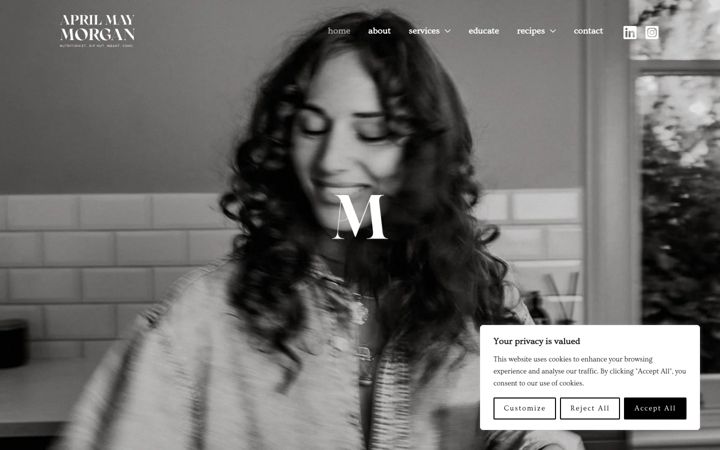 Screenshot of aprilmorgan.co.uk
