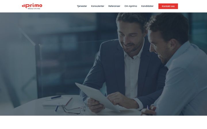 Screenshot of aprimo.no