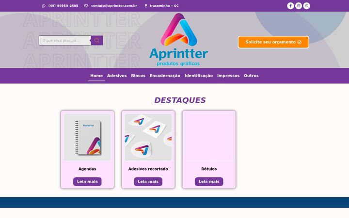 Screenshot of aprintter.com.br