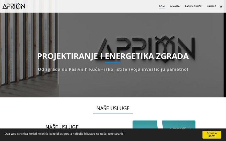 Screenshot of aprion.eu