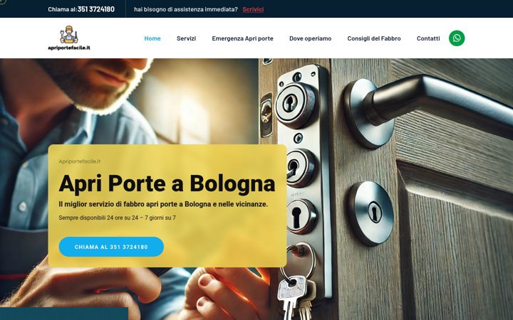 Screenshot of apriportefacile.it