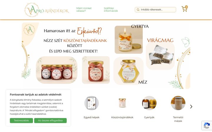 Skärmbild av aproajandekok.hu