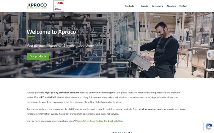 Screenshot of aproco.nl