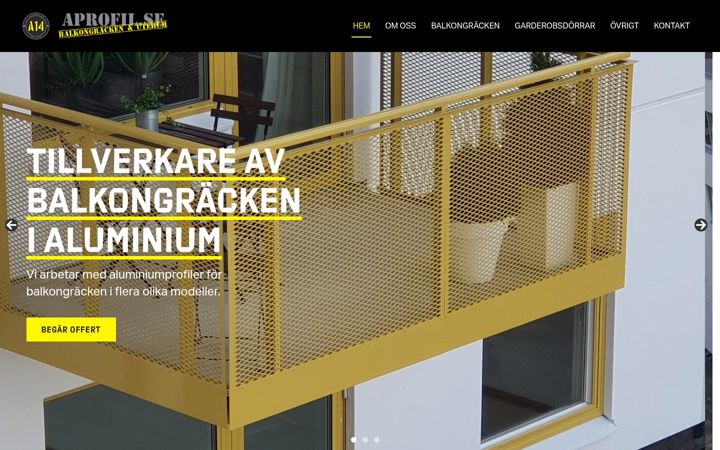 Screenshot of aprofil.se