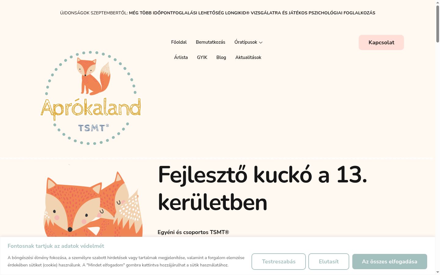 Screenshot tal-banner tal-kunsens muri qabel kwalunkwe interazzjoni