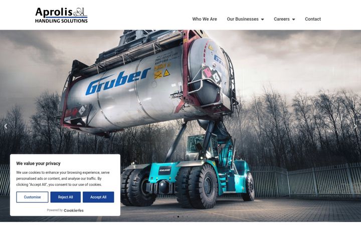 Screenshot of aprolisuk.co.uk