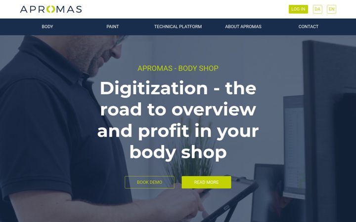 Screenshot of apromas.com