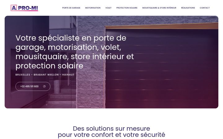 Screenshot of apromi.be