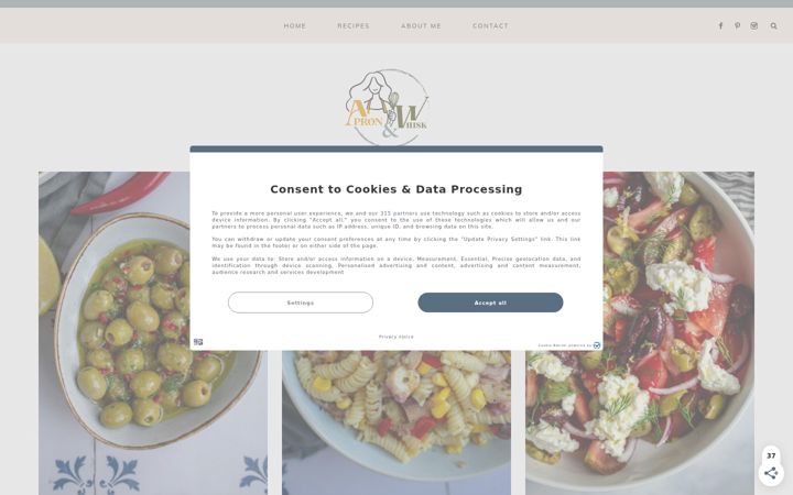 Screenshot of apronandwhisk.com