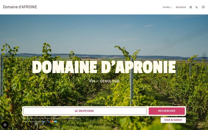 Captură de ecran a apronie.fr