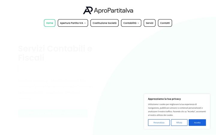 Screenshot of apropartitaiva.it