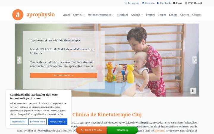 Screenshot von aprophysio.ro