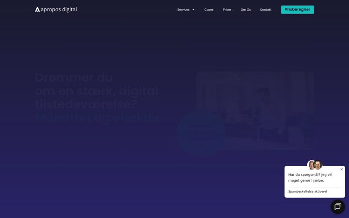 Screenshot of aproposdigital.dk