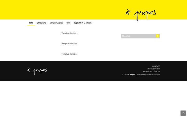 Screenshot of aproposskatemag.com