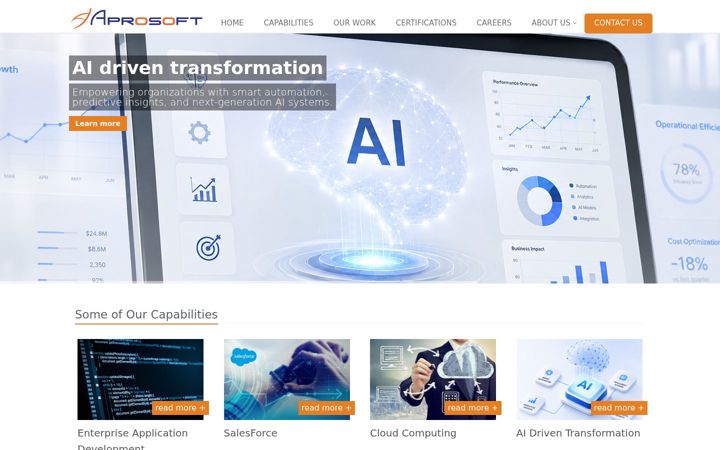 Screenshot of aprosoft.com
