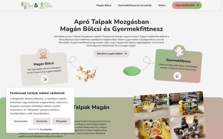 Screenshot of aprotalpakmozgasban.hu