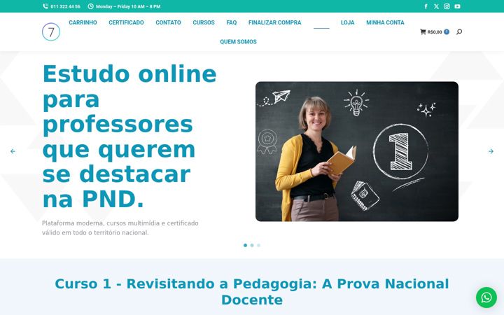 Skærmbillede af aprovanacionaldocente.com.br