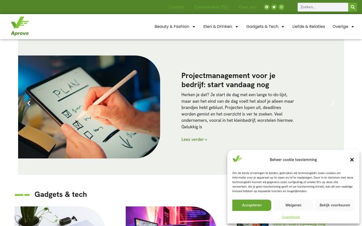 Screenshot of aprove.nl