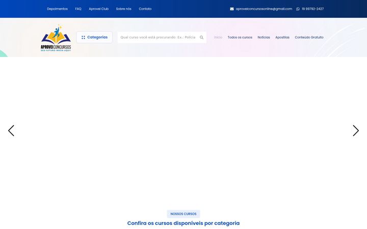 Skærmbillede af aproveiconcursos.com.br